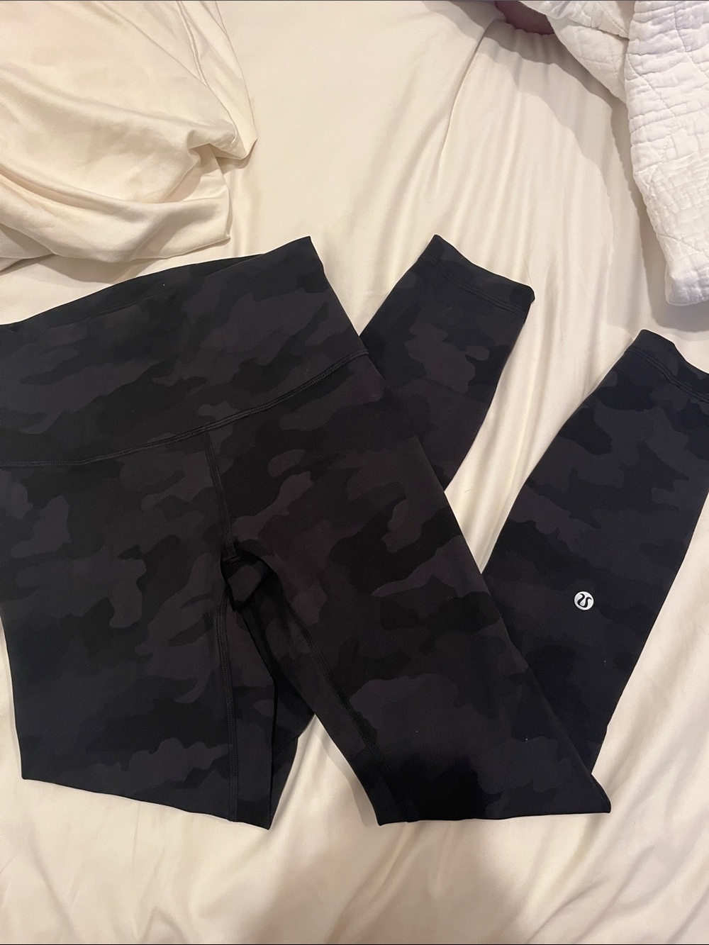 lululemon athletica  Black Camo High-Rise Leggings. 25 inch